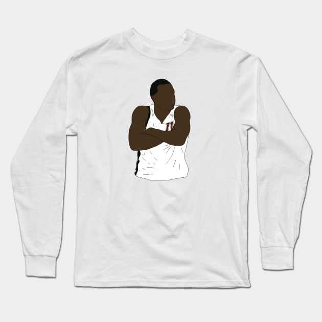 Dion Waiters Arms Crossed Long Sleeve T-Shirt by rattraptees